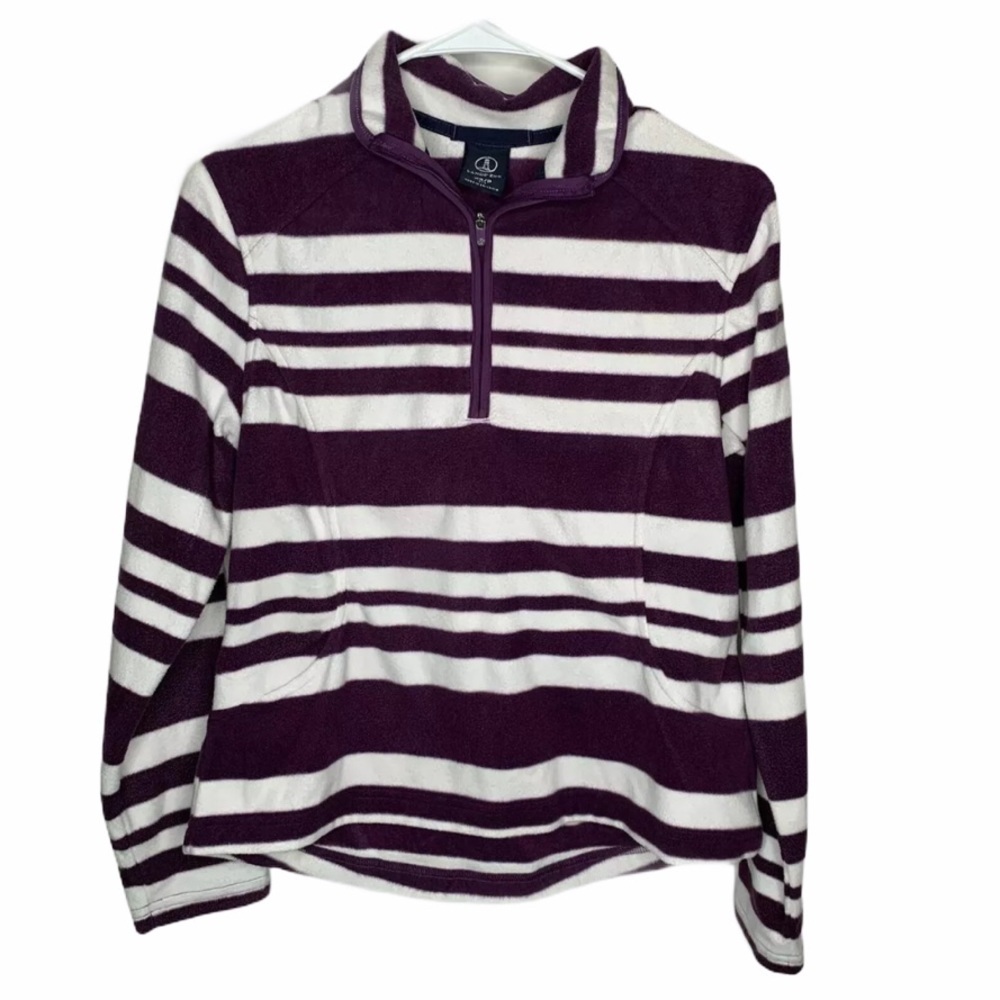 Lands End womens Popover fleece jacket S